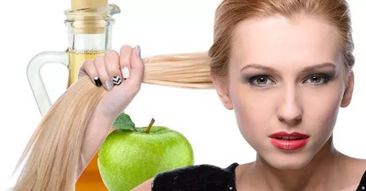 Фото применения яблочного уксуса для волос