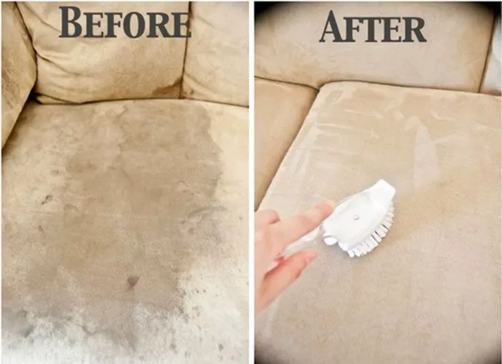 Мыть диван уксусом