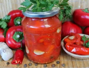 Перец в томатной заливке без уксуса