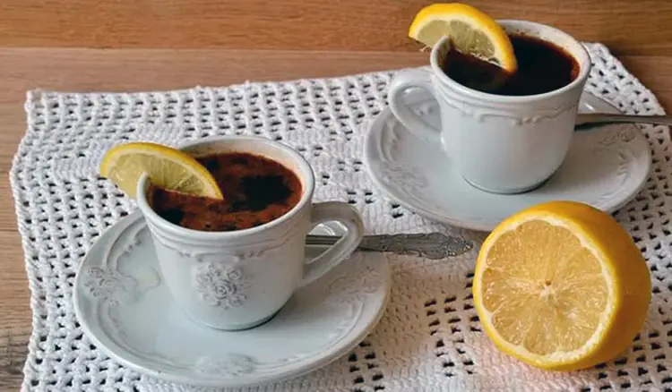 кофе с добавлением лимона